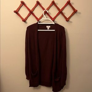 Old Navy Maroon Cardigan